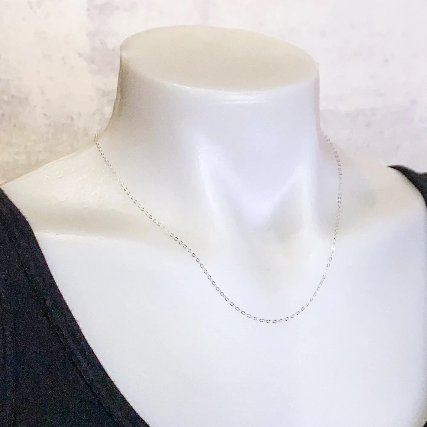18" Basic Cable Finished Chain (3 Metal Options) - 1 pc.