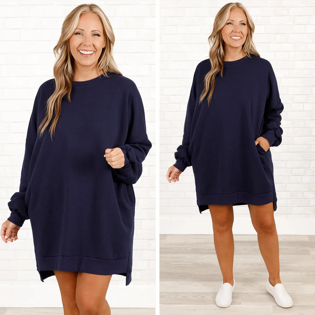 Always In Style Tunic, Navy