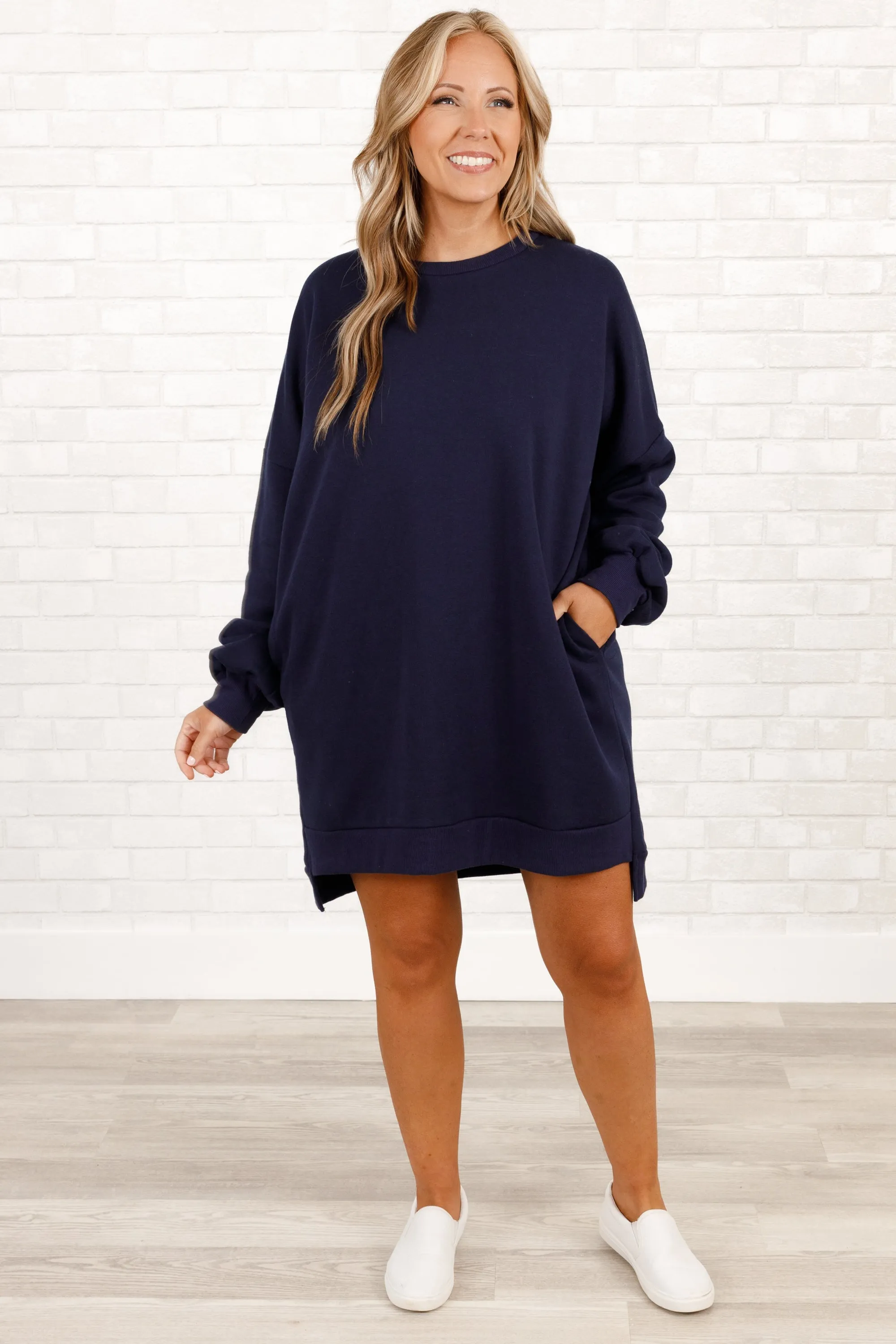 Always In Style Tunic, Navy