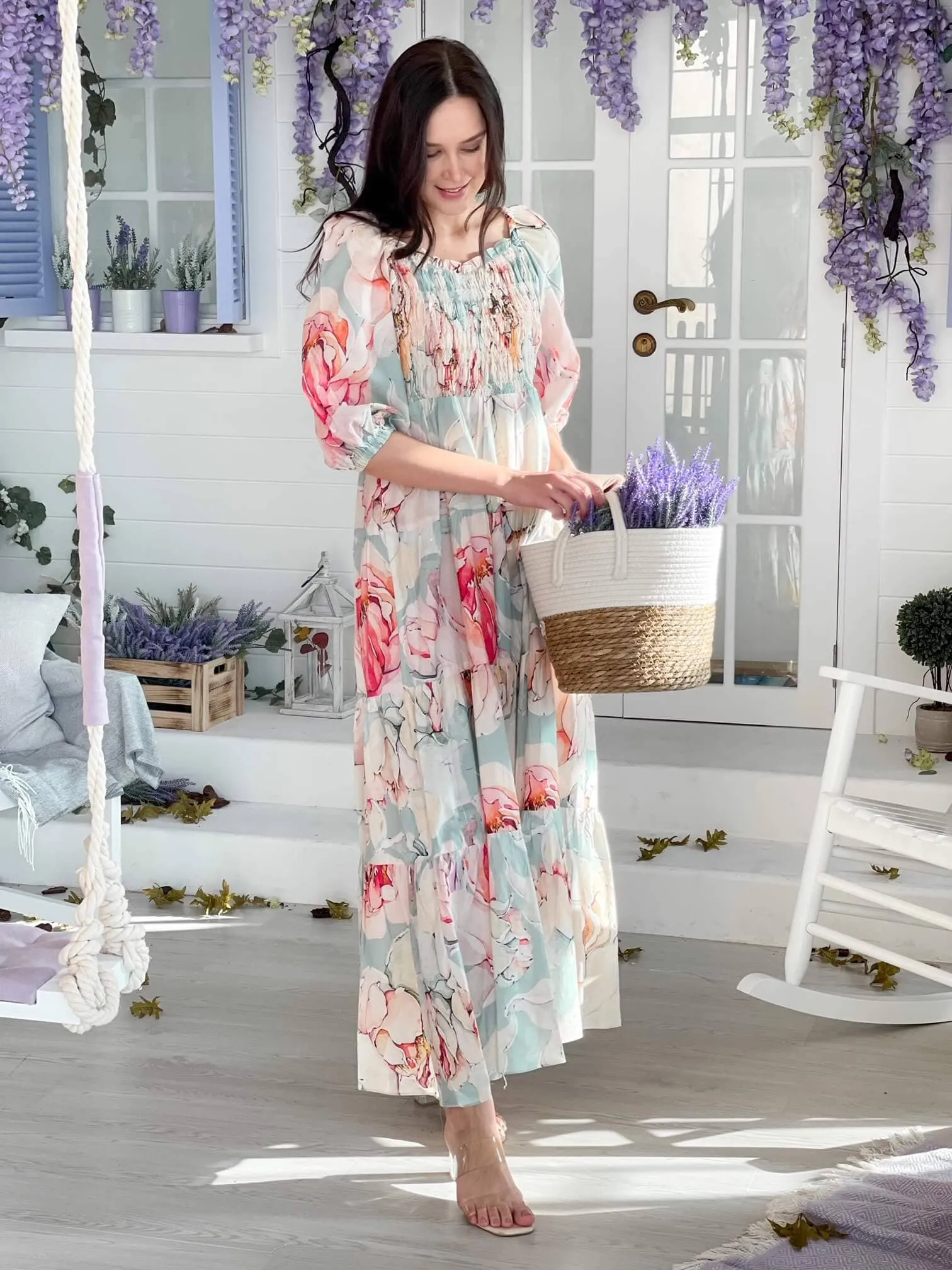 Azure Smock Dress