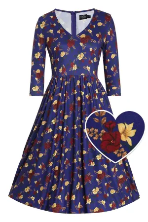 Billie Winter Floral Flared Dress