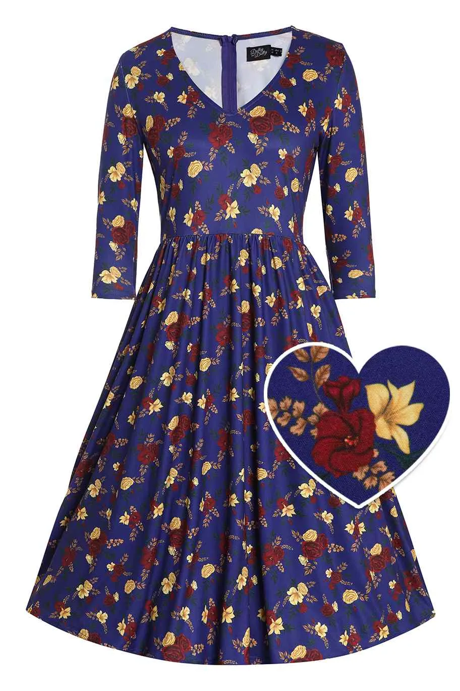 Billie Winter Floral Flared Dress