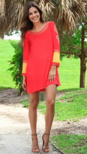 Block Printed knitted Tunic