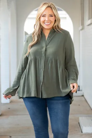 Call On Me Top, Army Green