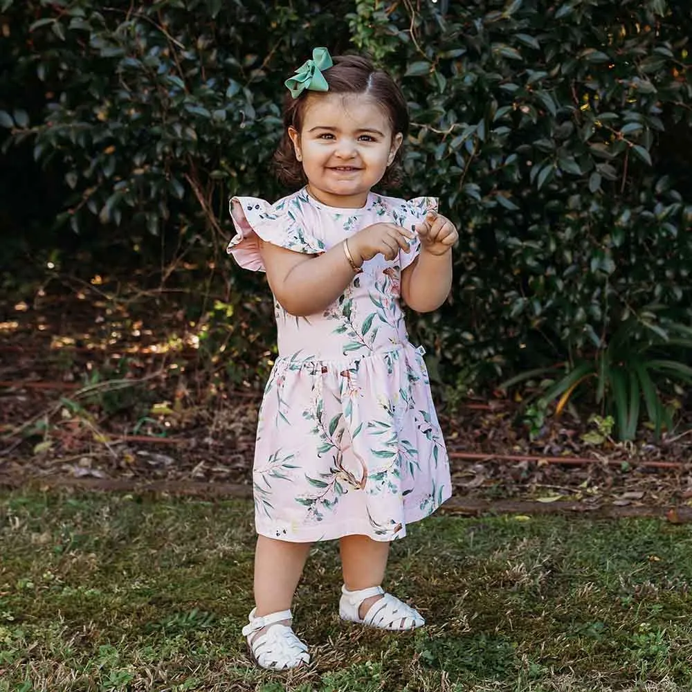 Cockatoo Short Sleeve Organic Dress