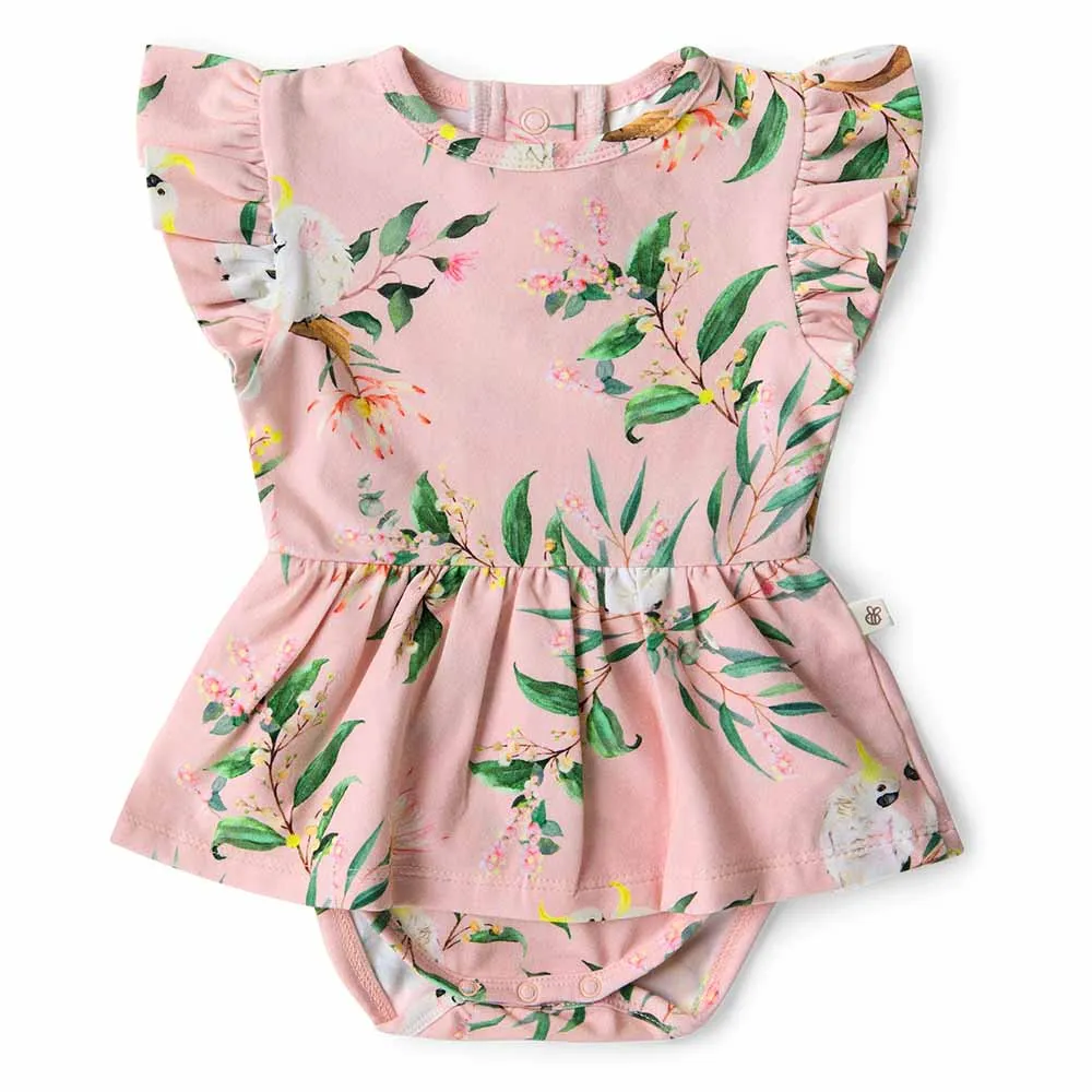 Cockatoo Short Sleeve Organic Dress