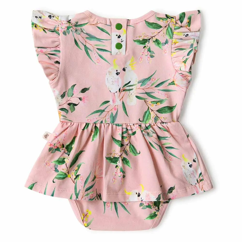 Cockatoo Short Sleeve Organic Dress