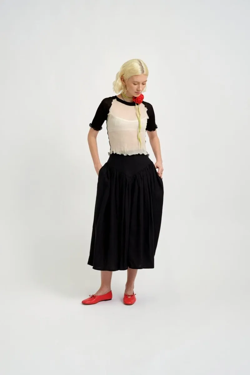 Eliza Faulkner Ruth Tee (Black & White)