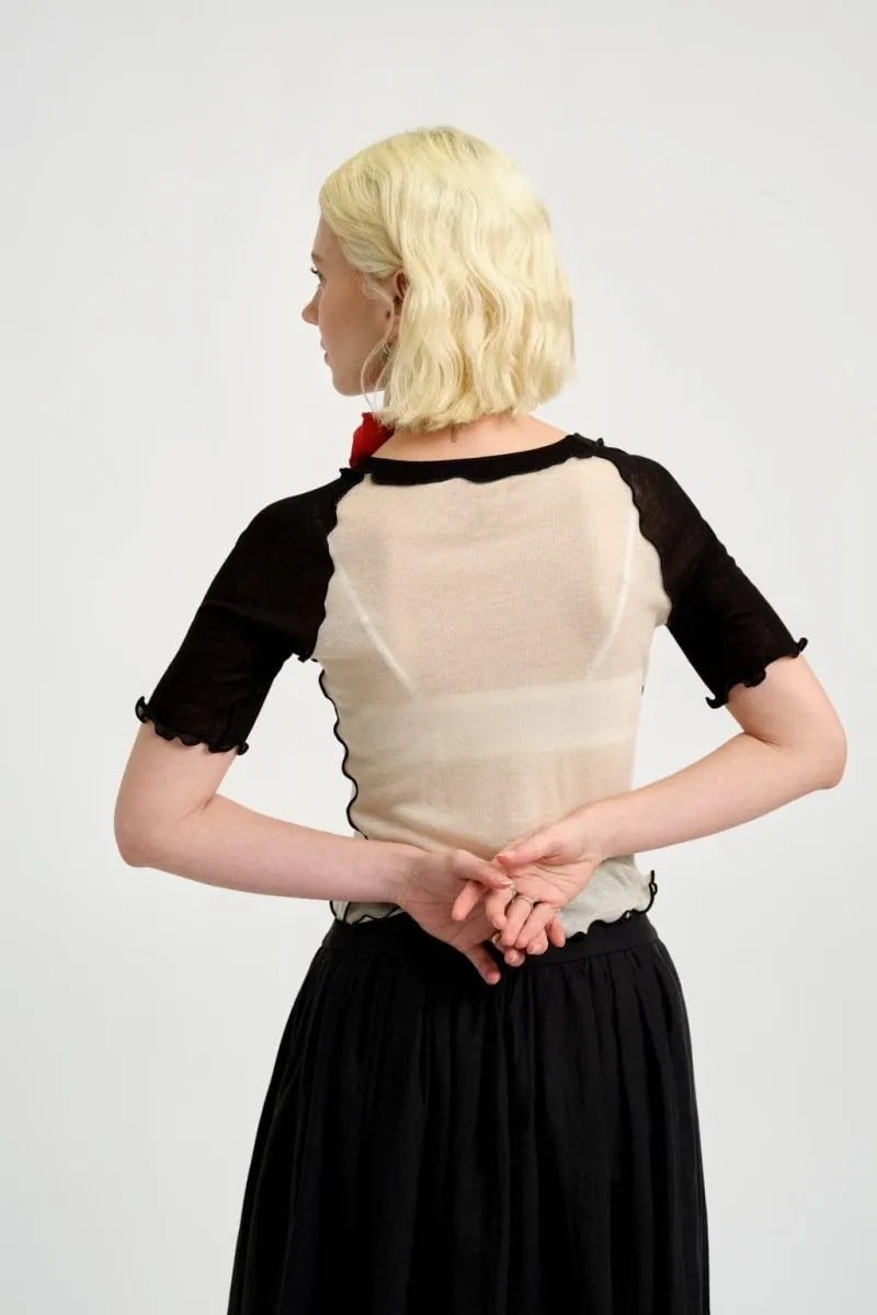 Eliza Faulkner Ruth Tee (Black & White)