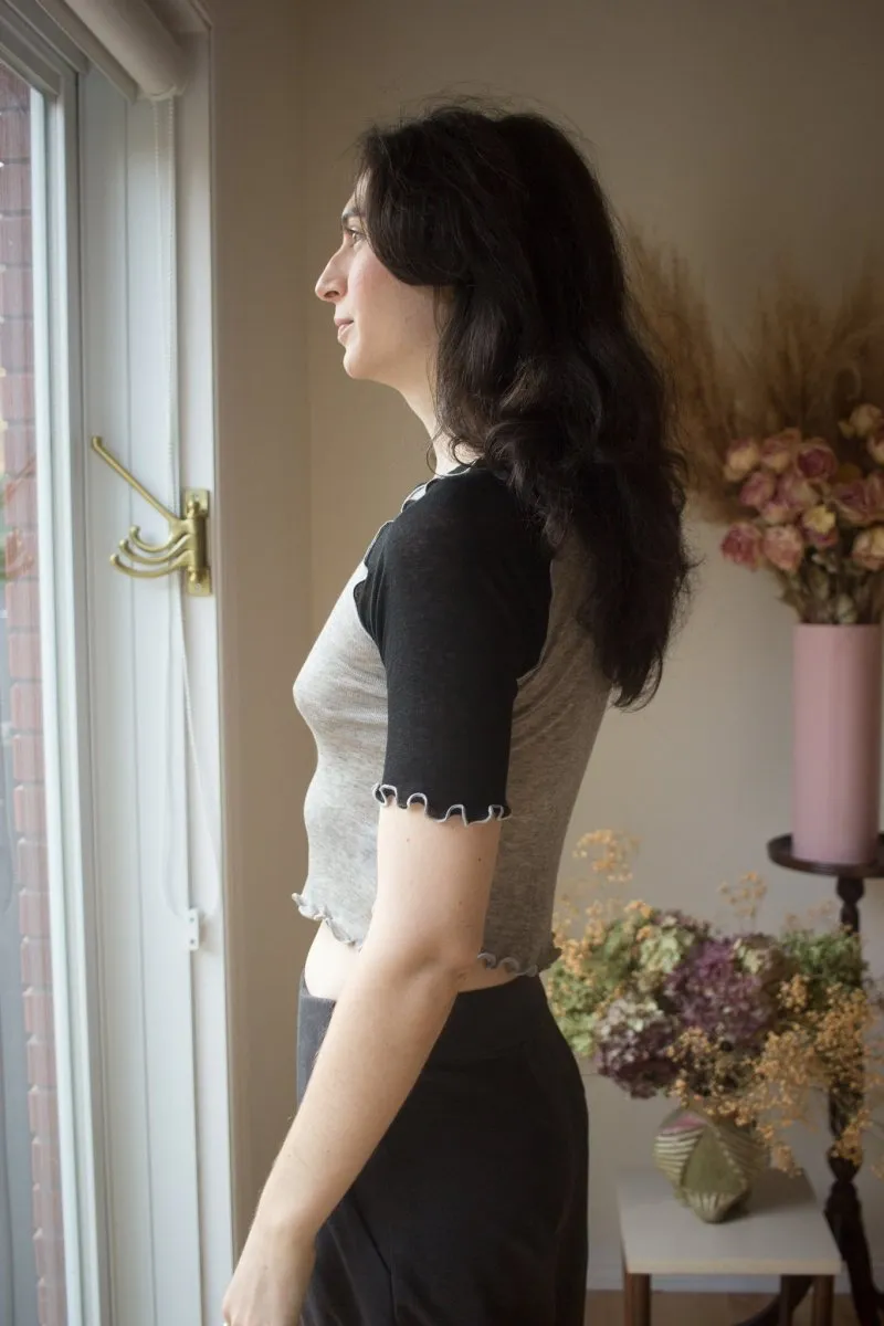 Eliza Faulkner Ruth Tee (Grey Black)