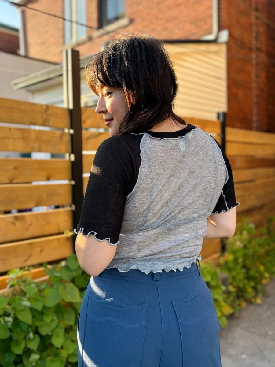 Eliza Faulkner Ruth Tee (Grey Black)