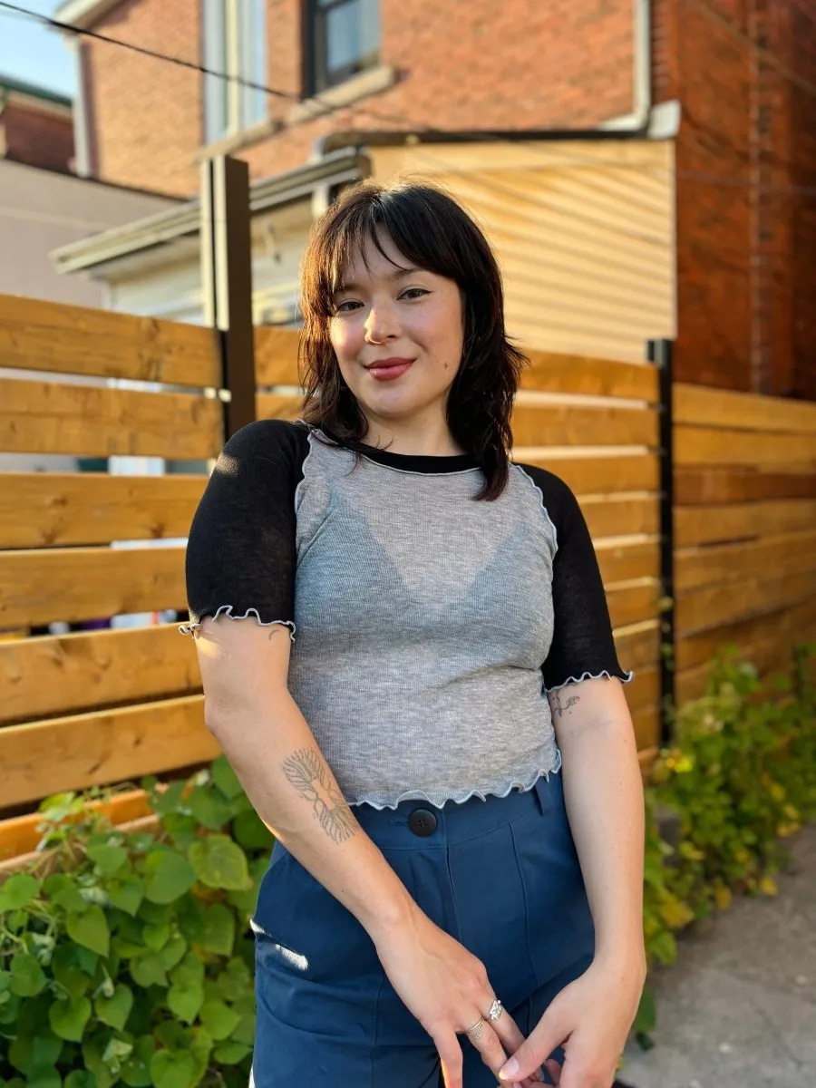 Eliza Faulkner Ruth Tee (Grey Black)