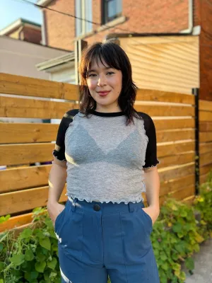 Eliza Faulkner Ruth Tee (Grey Black)