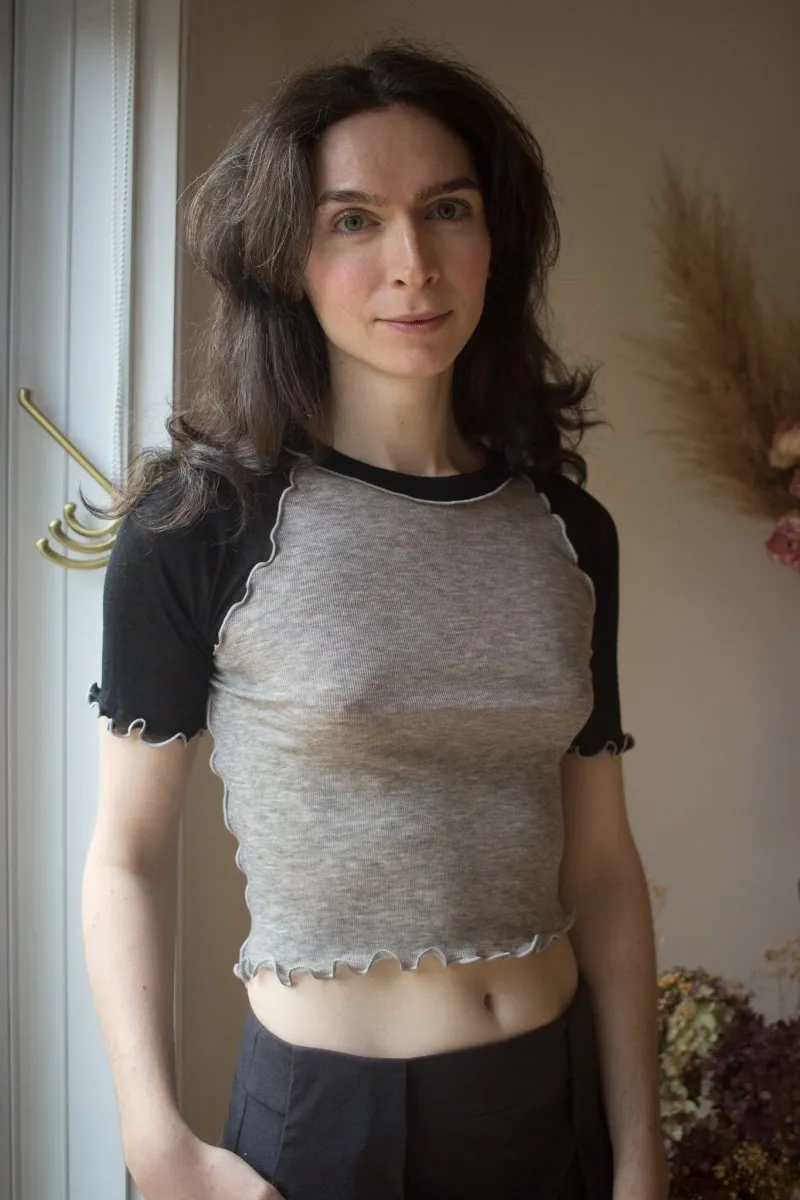 Eliza Faulkner Ruth Tee (Grey Black)