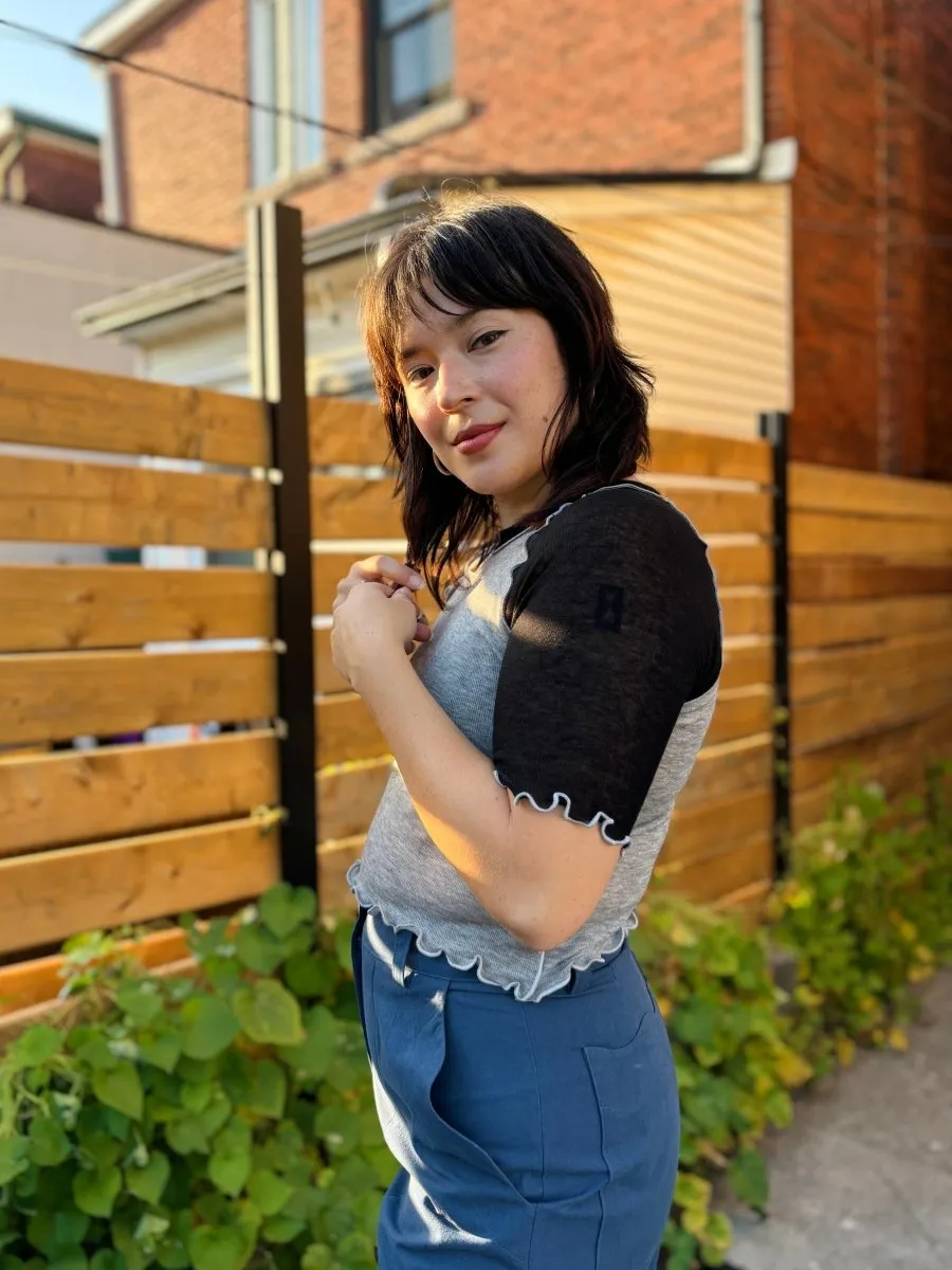 Eliza Faulkner Ruth Tee (Grey Black)