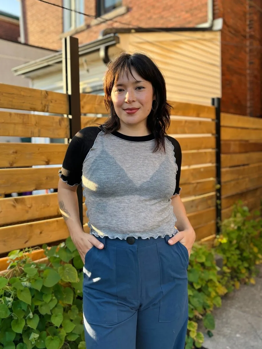Eliza Faulkner Ruth Tee (Grey Black)