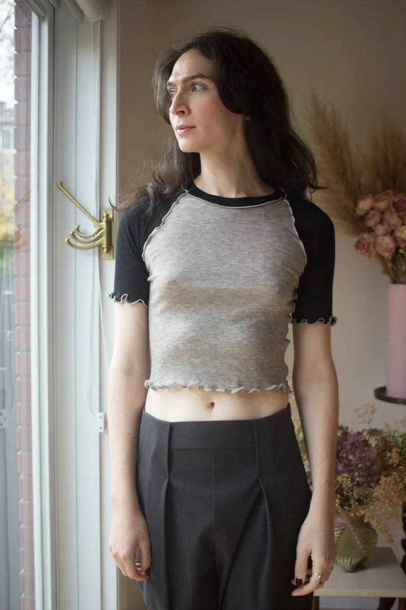 Eliza Faulkner Ruth Tee (Grey Black)