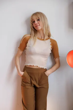 Eliza Faulkner Ruth Tee (Off-White Camel)
