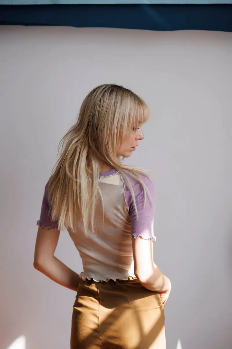 Eliza Faulkner Ruth Tee (Off-White Lilac)