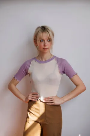Eliza Faulkner Ruth Tee (Off-White Lilac)