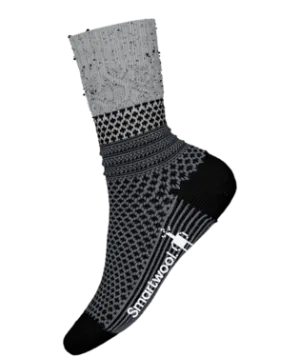 Everyday Popcorn Cable Crew Socks-Black