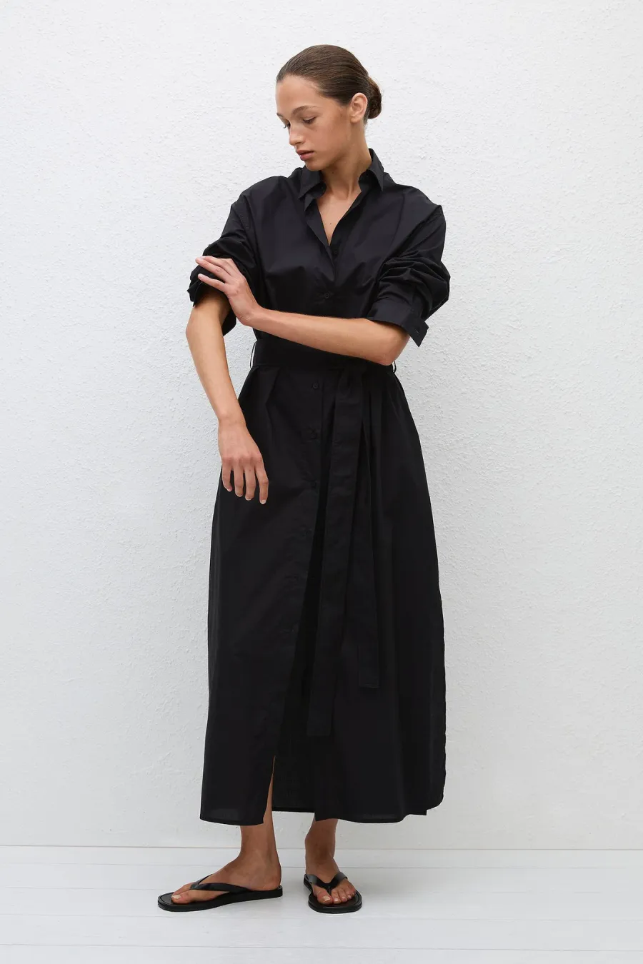 Everyday Shirt Dress Black