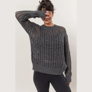 Gemma Openwork Knit Cover Up