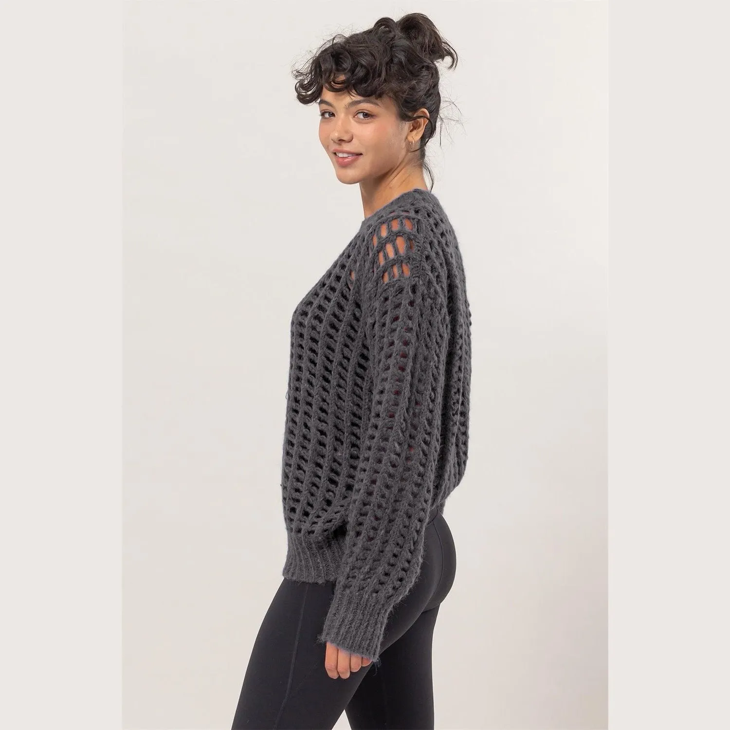 Gemma Openwork Knit Cover Up