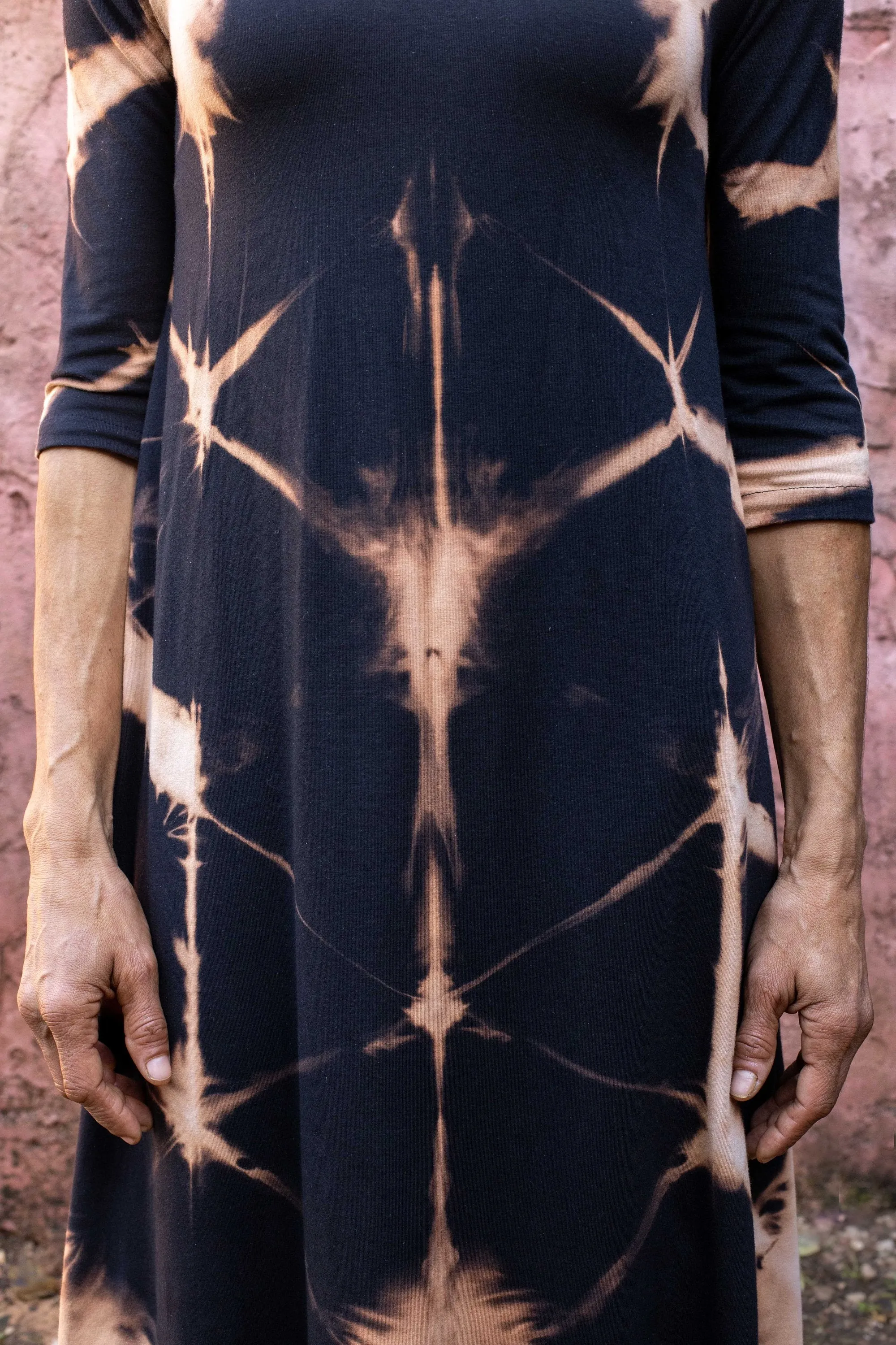 Hand Dyed Shibori Maxi Dress