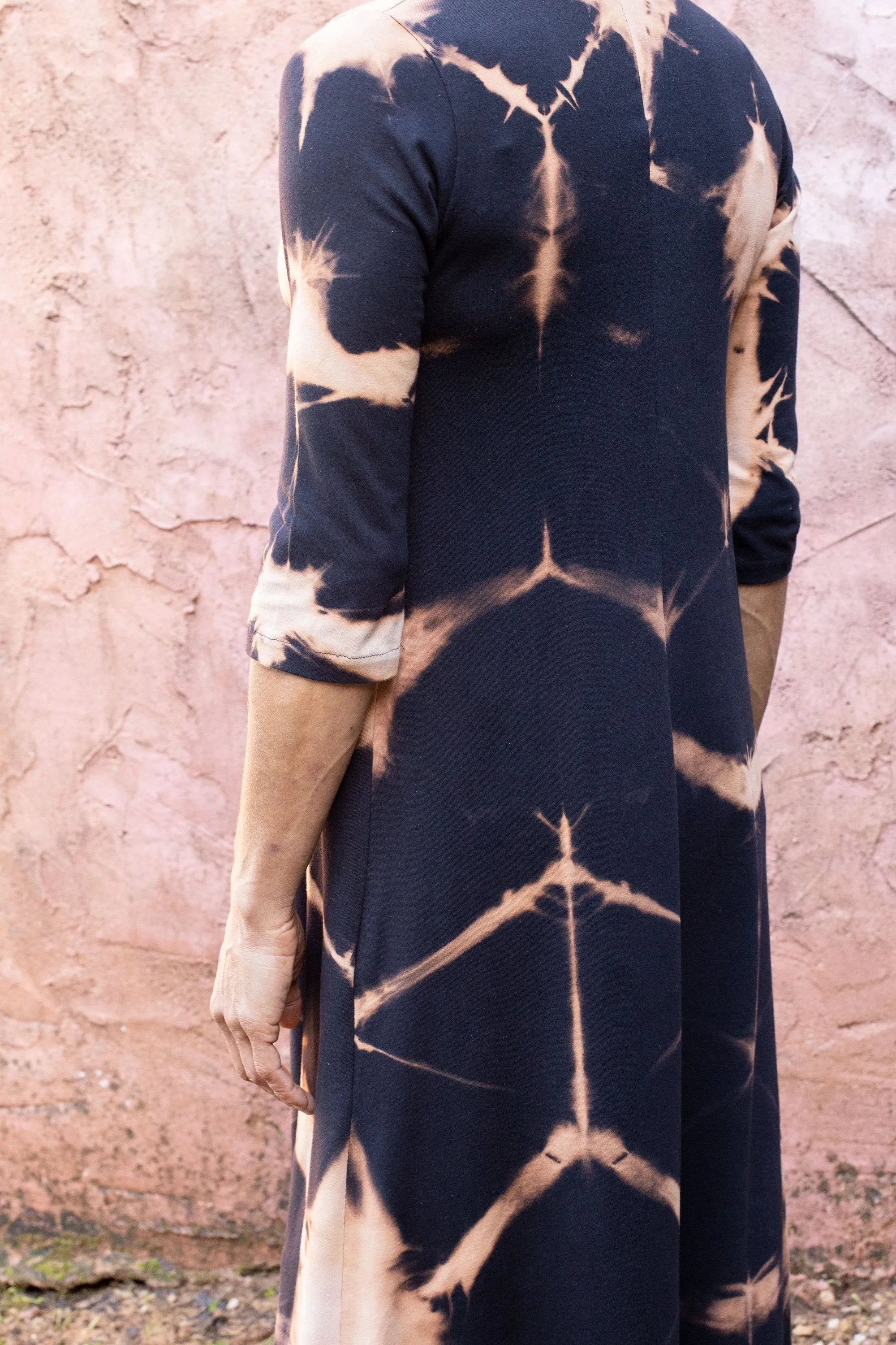 Hand Dyed Shibori Maxi Dress