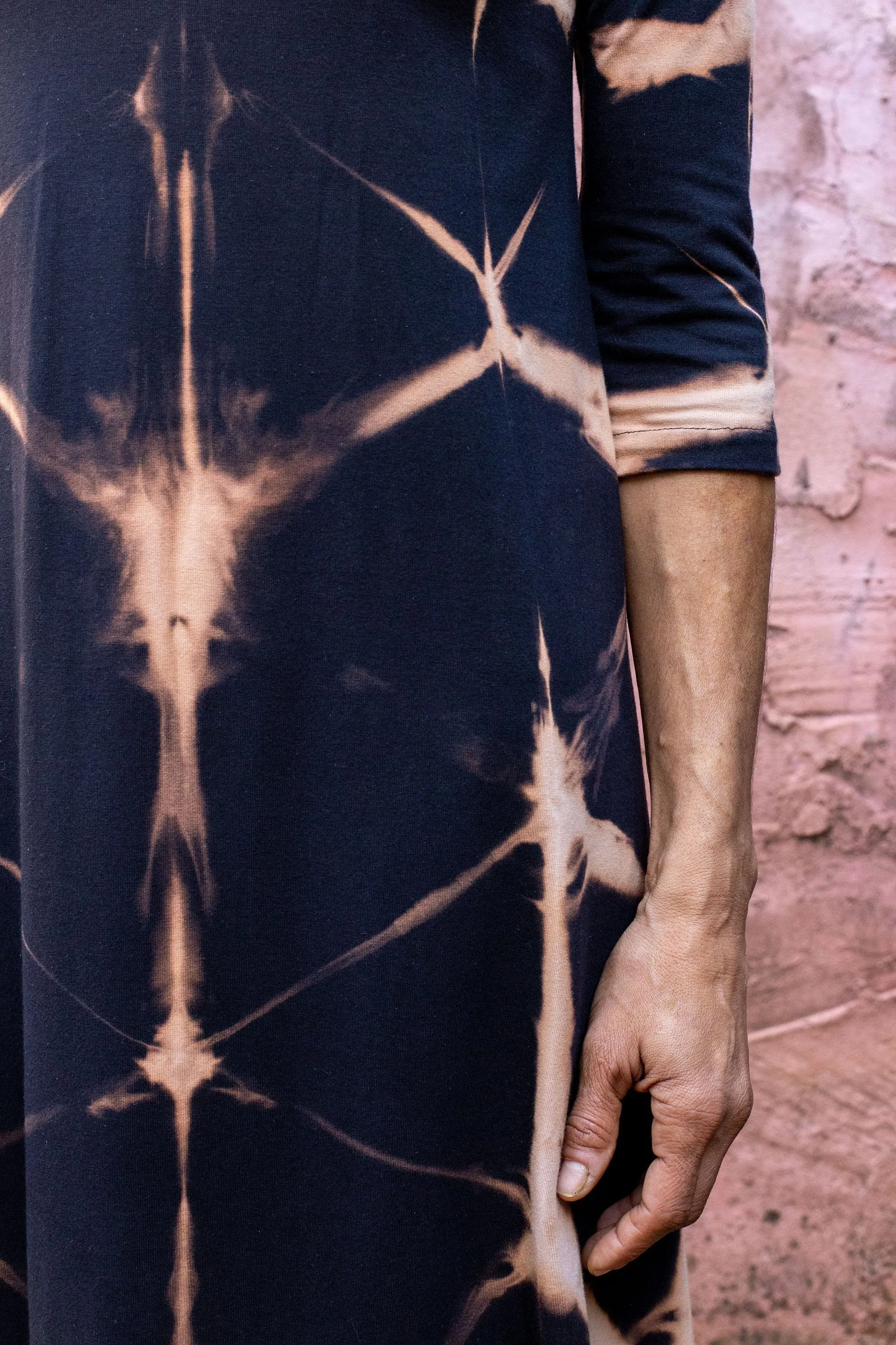 Hand Dyed Shibori Maxi Dress