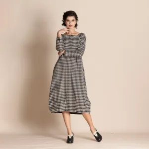 houndstooth romance dress