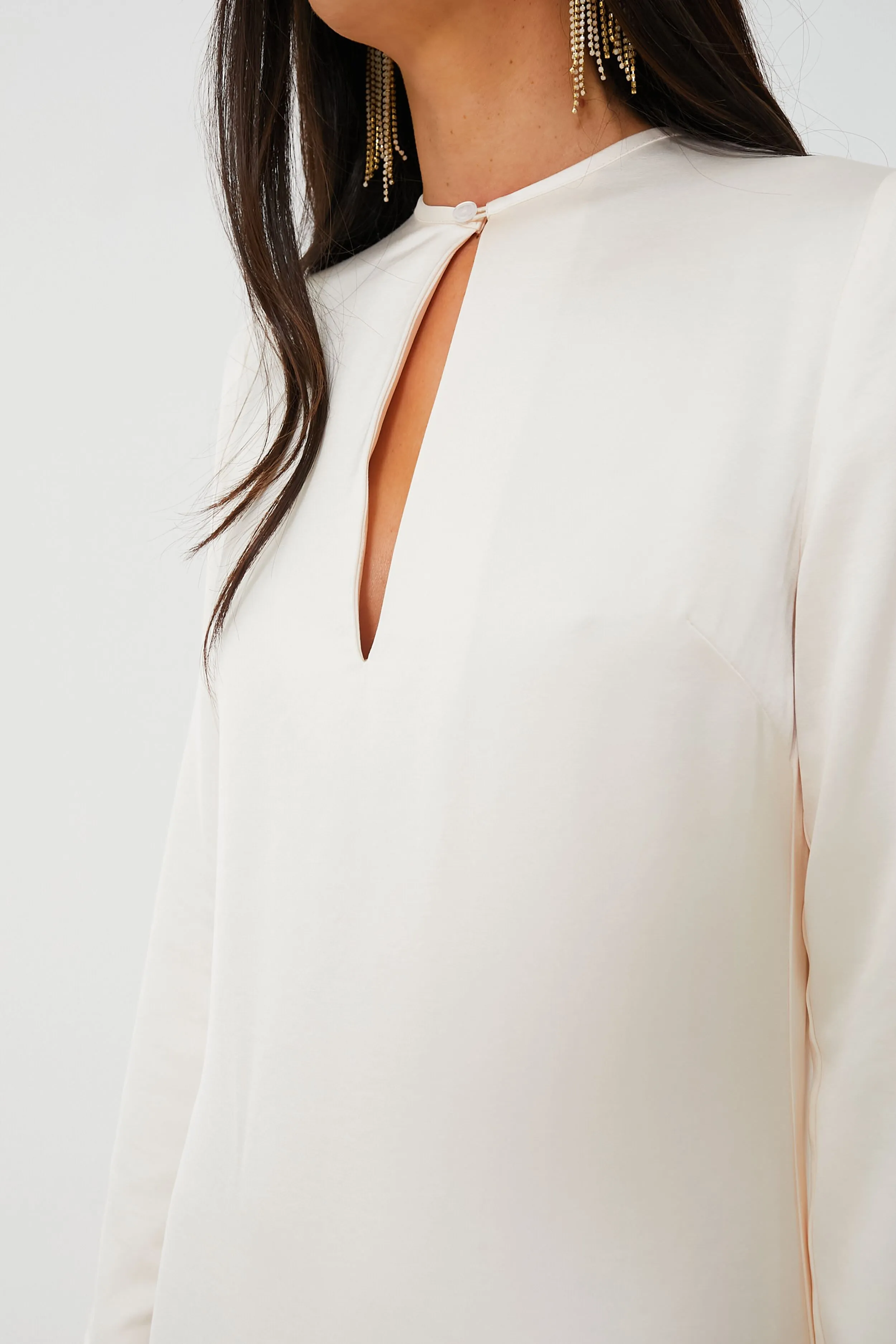 Ivory Isabel Long Sleeve Dress