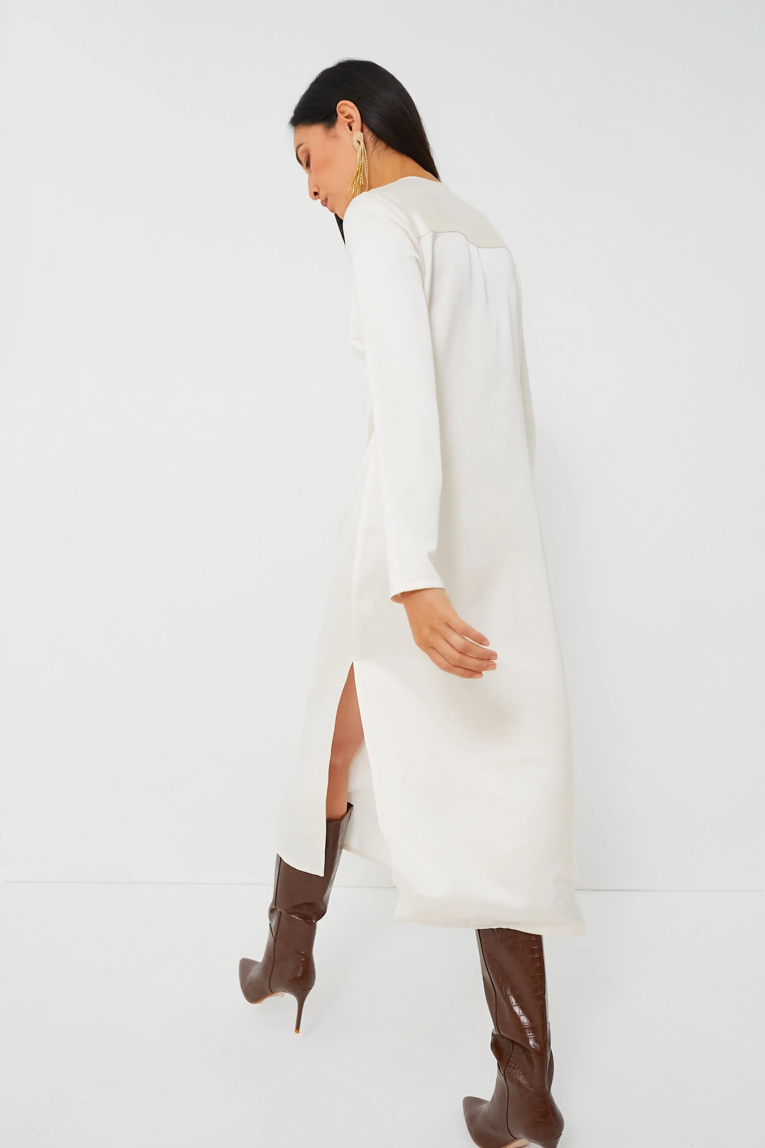 Ivory Isabel Long Sleeve Dress