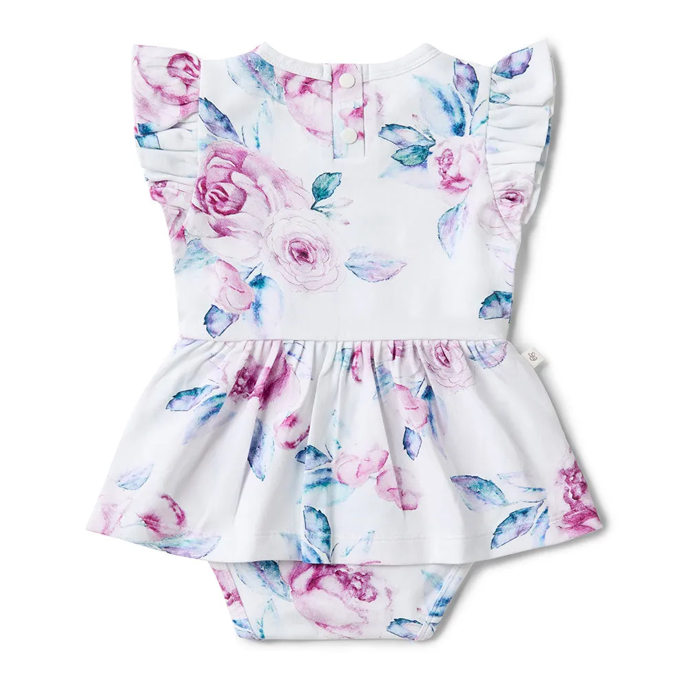 Lilac Skies Short Sleeve Organic Dress