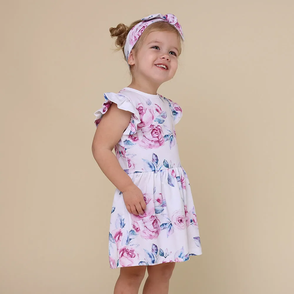 Lilac Skies Short Sleeve Organic Dress