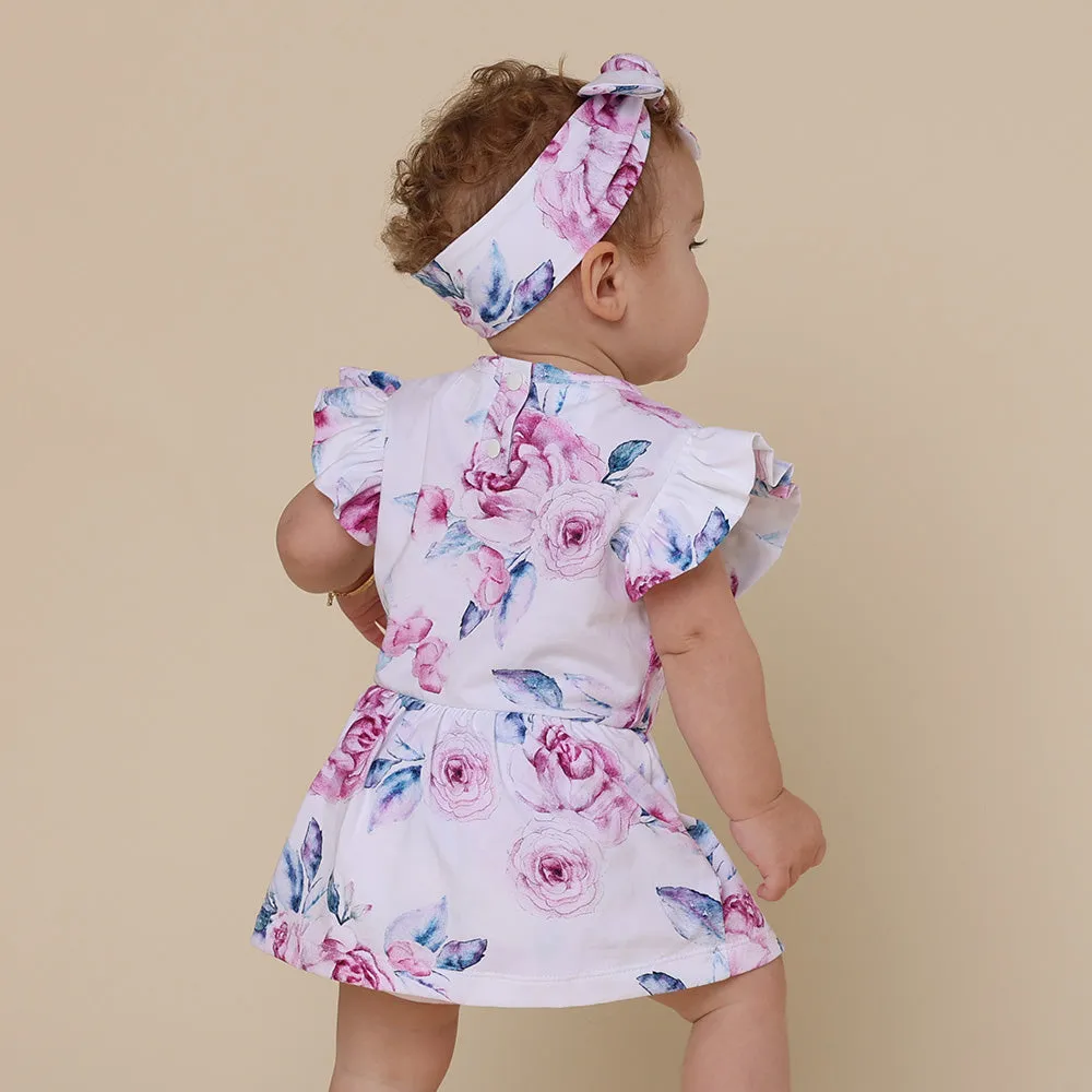 Lilac Skies Short Sleeve Organic Dress