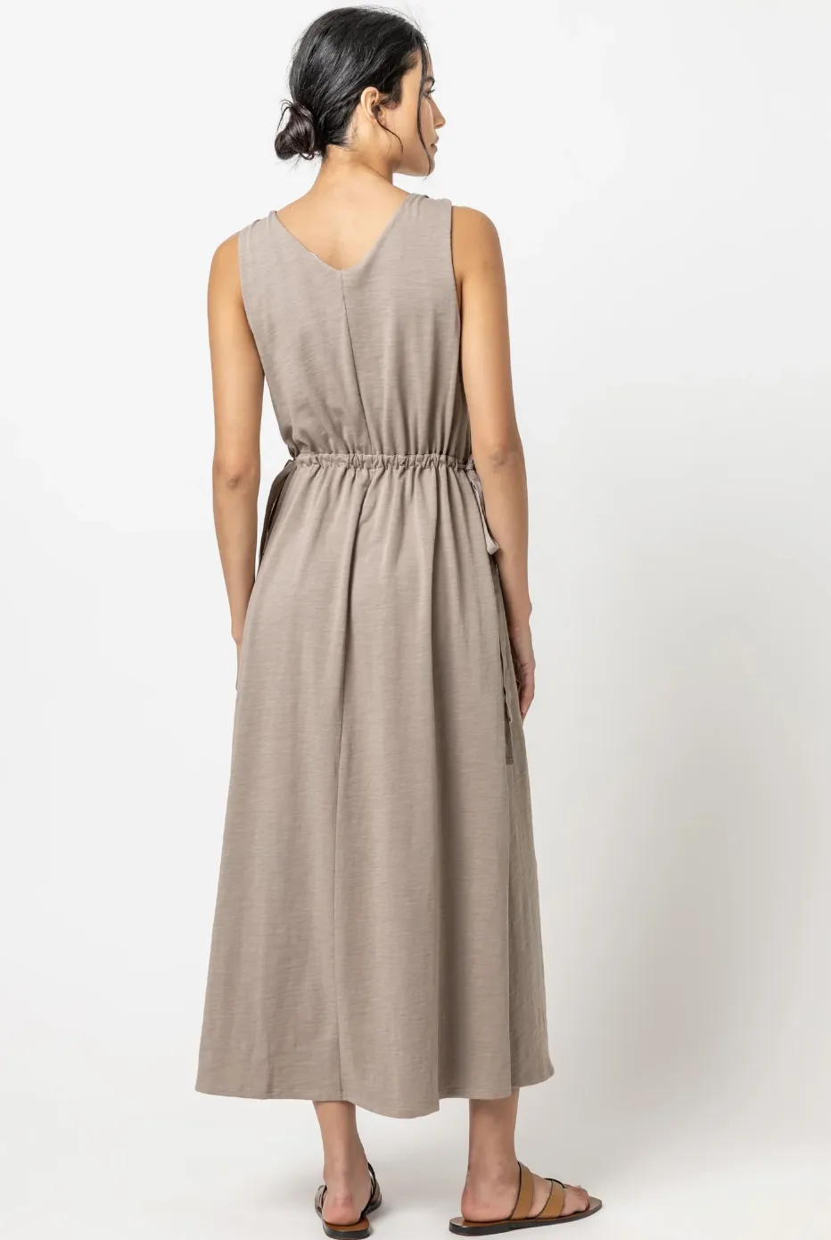 Lilla P Drawcord Waist Midi/Maxi Dress