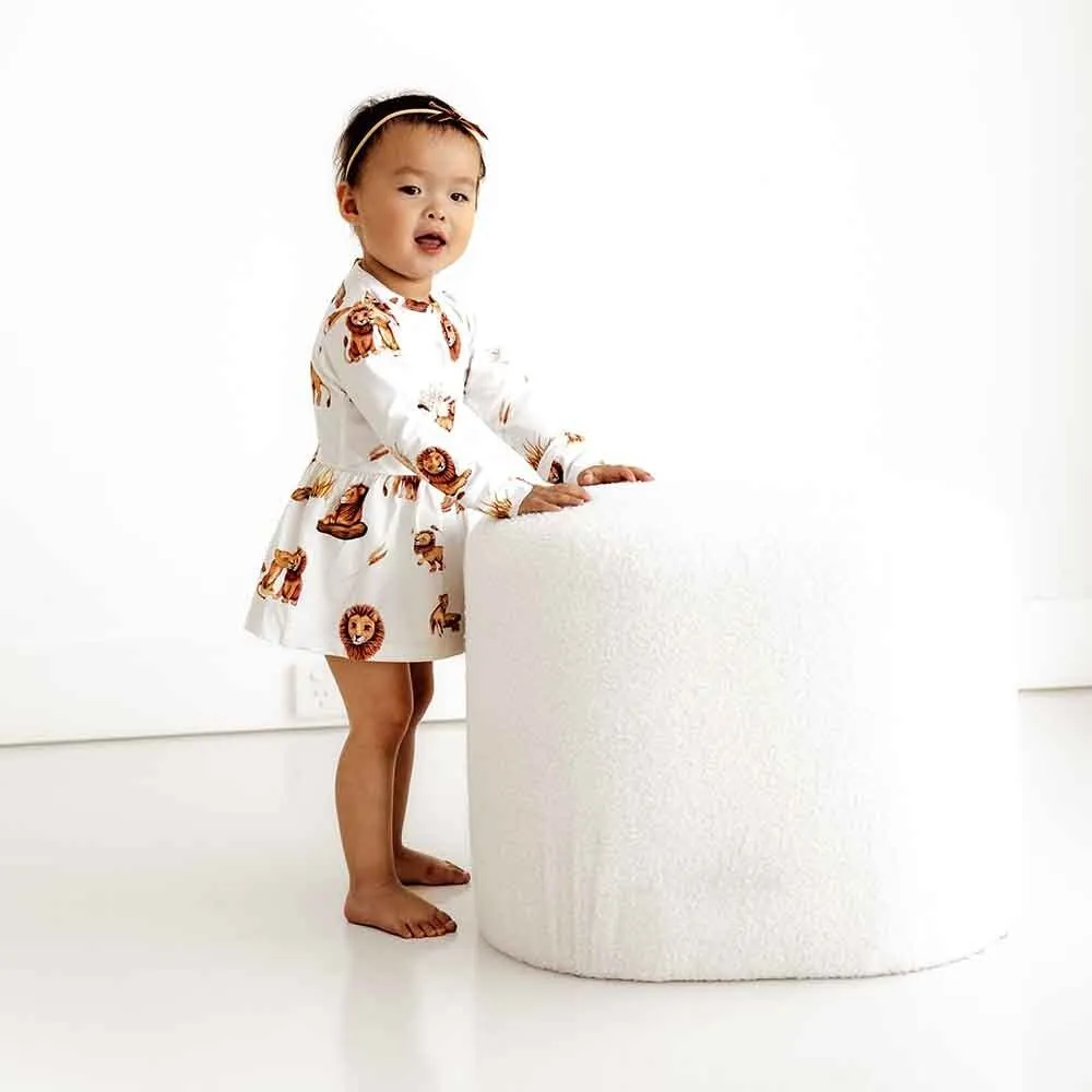 Lion Long Sleeve Organic Dress