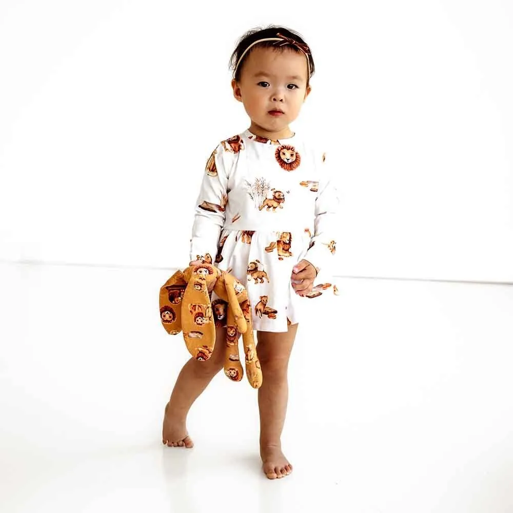 Lion Long Sleeve Organic Dress