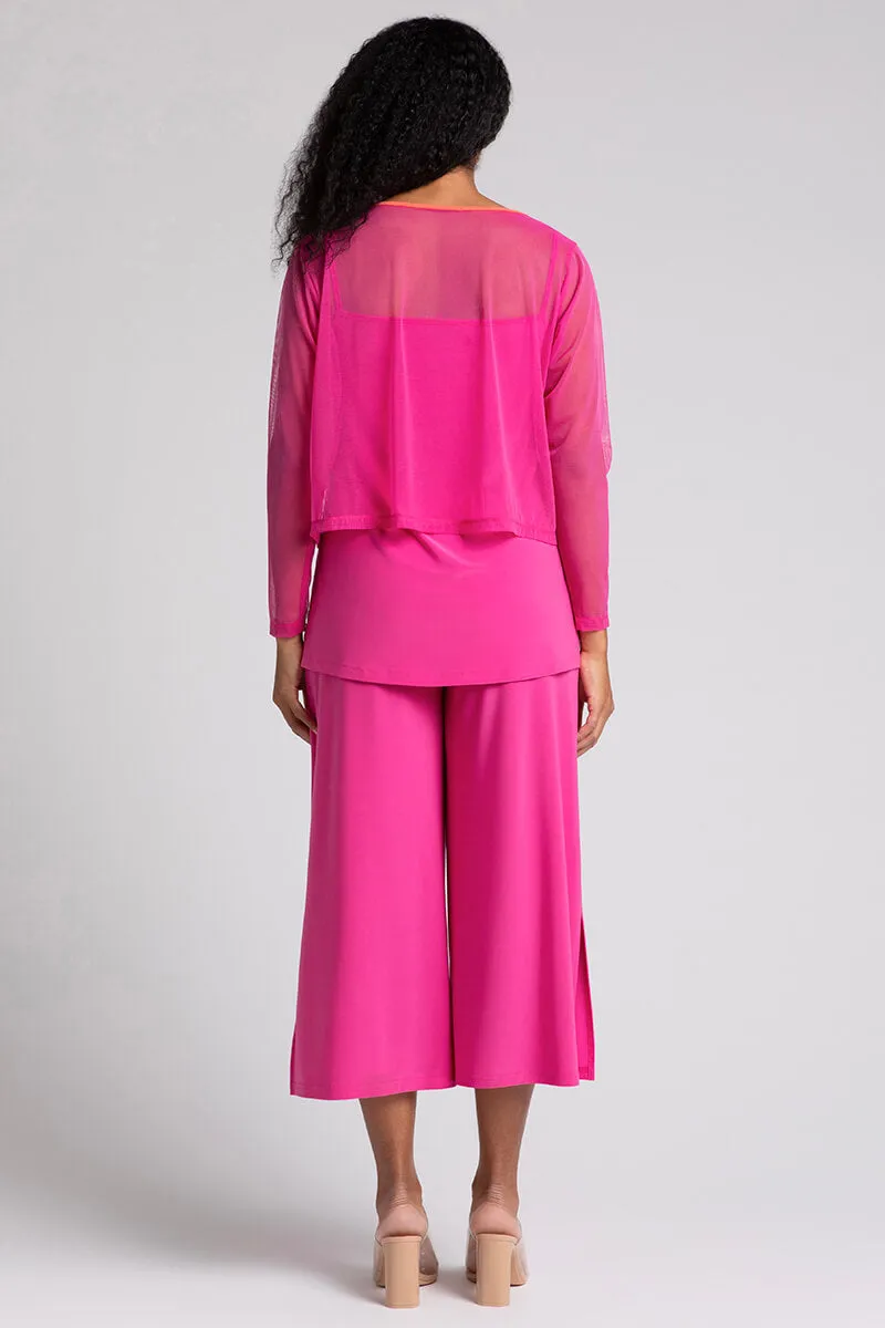 Mesh Go To Cropped T | Peony