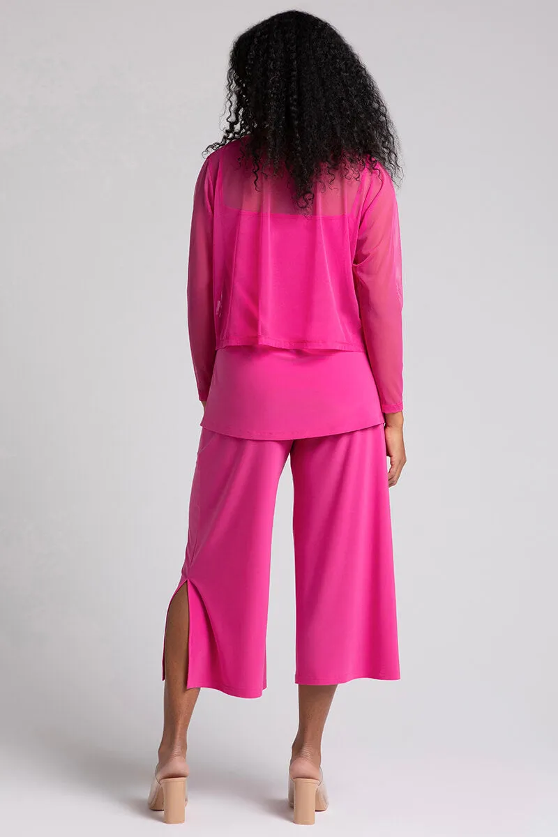 Mesh Go To Cropped T | Peony