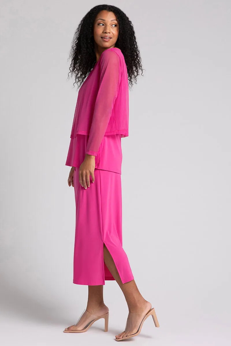 Mesh Go To Cropped T | Peony