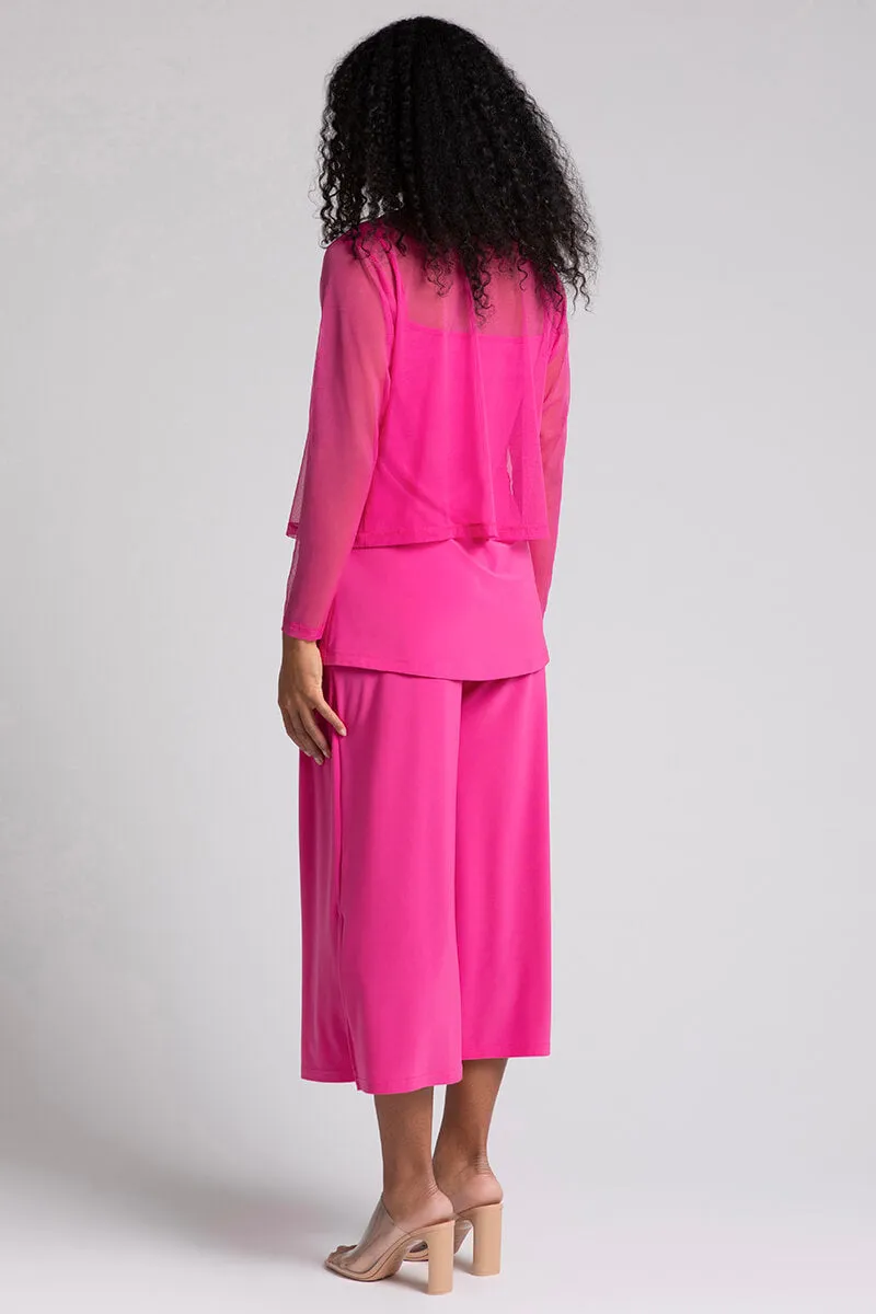Mesh Go To Cropped T | Peony