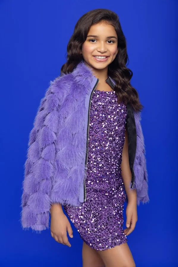 MIA Purple Sequin Party Dress