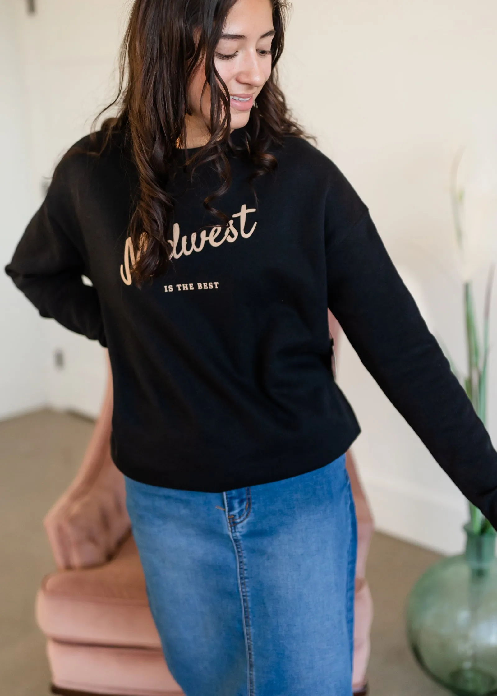 Midwest is Best Crewneck Fleece Sweatshirt - FINAL SALE