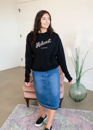 Midwest is Best Crewneck Fleece Sweatshirt - FINAL SALE