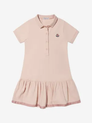 Moncler Enfant Girls Polo Dress in Pink