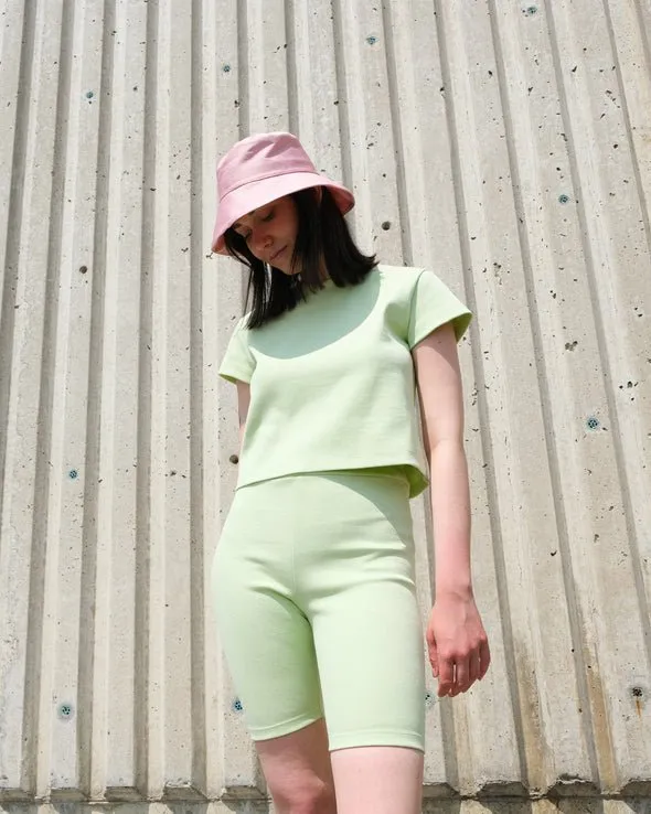 Odeyalo Tuck Shorts (Honeydew)