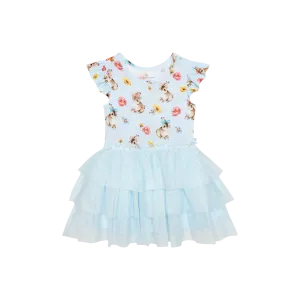 Posh Peanut Tinsley Jane Ruffled Cap Sleeve Tulle Dress
